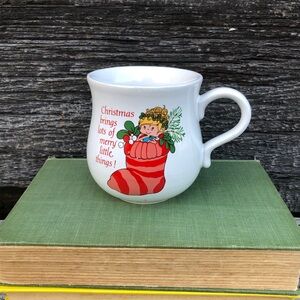 Herself the Elf 1984 coffee mug Christmas cup 1980s kid 80s retro pixie cute💚❤️